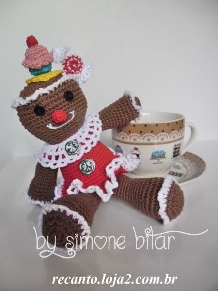 Gingerbread Menina Amigurumi