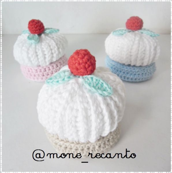 Trio de Cream Pie Amigurumi